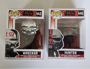 LOT (2) NEU Funko Pops ~ VERPACKT STAR WARS BAD BATCH WRECKER & HUNTER - Bild 1 von 5