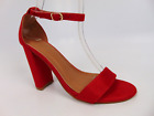 Love Mark Bella Marie by Anna Shoe Women Ankle Cuff Dressy Sandal Size 7.0 Red