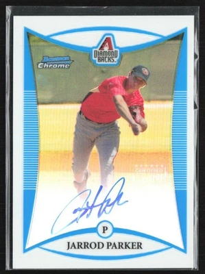 Jarrod Parker 2008 Bowman cromo refractor automático/500 C #BCP124 Arizona Foto 1 de 2