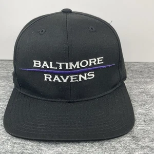 Baltimore Ravens Mütze Kappe schwarz weiß Logo lila Single Bar restauriert ANNCO NFL - Bild 1 von 11
