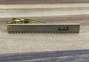 Dunhill two tone vintage tie clip Logo 2” - Picture 1 of 9