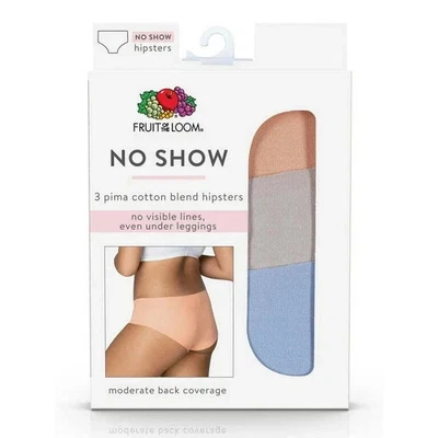 NUEVO EN CAJA Bragas Hipster Fruit Of The Loom para Mujer 3 Pares No Show Talla XL 8 Foto 1 de 4