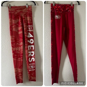 NFL Team Apparel SF 49ers Set of 2 Leggings Women’s Small Sporty Game Team - Picture 1 of 12