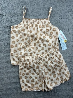Conjunto de pijama sin mangas de leopardo Cat & Jack para niñas talla grande 10/12 de 2 piezas Foto 1 de 4