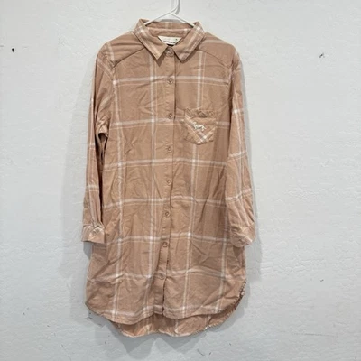 Pijama camisón a cuadros Peter Alexander para mujer XL algodón tostado bordado perro Foto 1 de 4