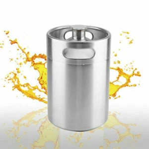 5L Mini Fass Growler Keg Hause brauen Weinflasche Bierfass Bar Wein Flasche - Bild 1 von 12