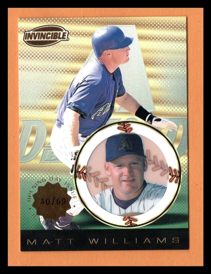 Pacific Invincible 1999 edición del día de apertura 40/69 Matt Williams #10 casi nuevo-como nuevo Foto 1 de 1
