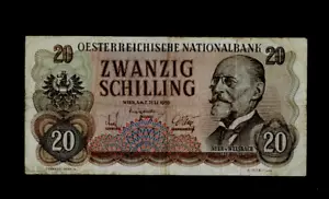 AUSTRIA (1 ) BANK NOTE  50 SCHILLING  2 . 7 . 1956  P  136  FINE/VERY FINE - Picture 1 of 2