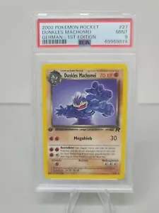 Dark Machamp 2000 Pokemon Rocket 27 GERMAN Dunkles Machomei 1st Edition PSA 9 - Picture 1 of 6