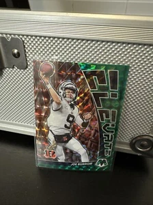 2023 Panini Mosaic #E-JB Joe Burrow Elevate Mosaic Green - Picture 1 of 3