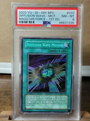 YUGIOH! Diffusion Wave Motion MFC 1st Edition PSA 8 Secret Rare NM-MT #107 - Image 1 of 4