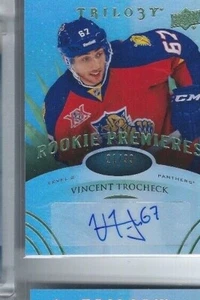 2014-15 Trilogy Level 2 Premieres Radiant Green /99 Vincent Trocheck Rookie Auto - Picture 1 of 8