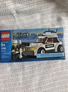 LEGO 7236 Police Car City Police 2005 nuovo sigillato nuovo con scatola ritirato scatola pulita - Foto 1 di 6