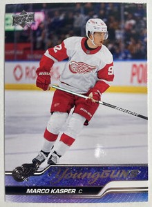 Marco Kasper 2023-24 Upper Deck Series 1 Hockey Young Guns RC #241 Red Wings