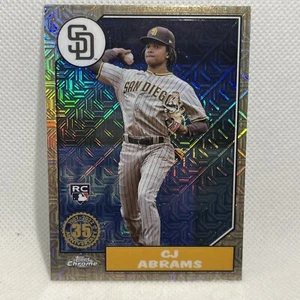 2022 Topps Chrome CJ Abrams #T87C-41 Mojo Refractor 35th Anniv Silver Pack RC - Bild 1 von 2