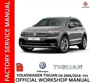 VOLKSWAGEN TIGUAN 5N 2006/2018 WORKSHOP MANUAL REPAIR SERVICE - WIRING DIAGRAMS - Picture 1 of 6