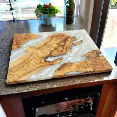 Beautiful Epoxy Table Top | Home Decor Wooden Top | Gift For Him - Image 1 of 4