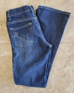 The CHILDREN'S PLACE NWT Boot Cut  Blue Denim Jeans Size 10 Slim - Picture 1 of 9