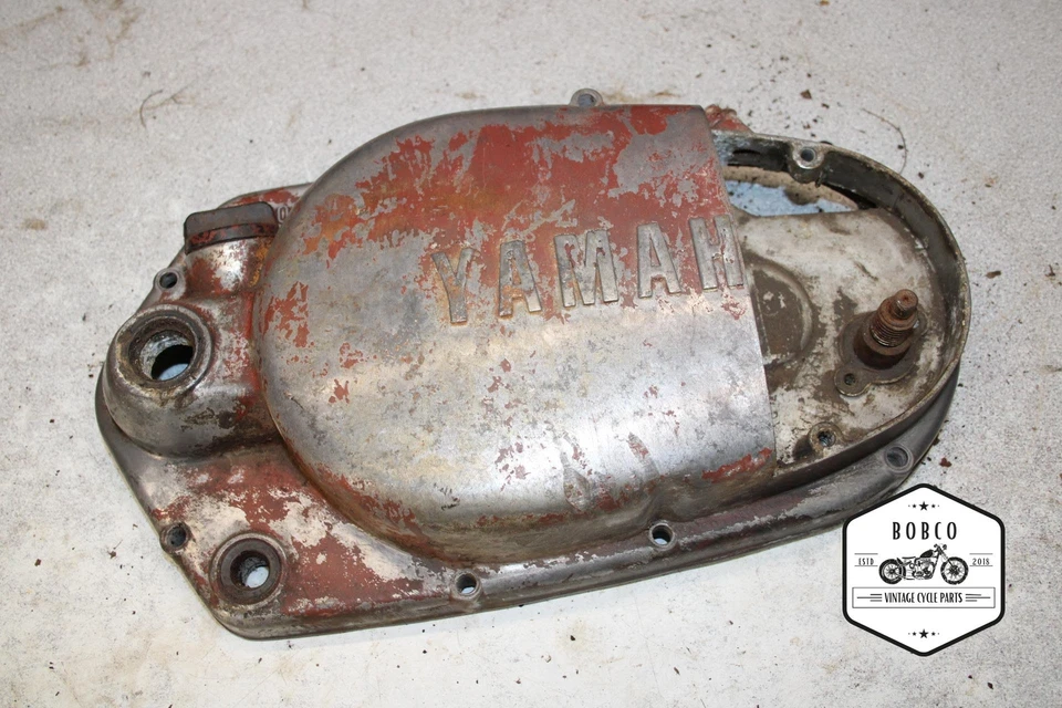 Yamaha DT1MX 250 1971 cubierta de embrague lateral del motor J6-2024.Vk Foto 1 de 4