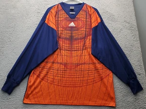 adidas Soccer Goalie Shirt Jersey Men Size XL Multi Raglan Sleeve V Neck Logo - Picture 1 of 7