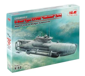 ICM S007 Plastik Modell U-Boote Bausatz 1:72 U-Boot Typ XXVII "Seehund", spät - Bild 1 von 24