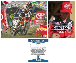 Trey Canard supercross motocross signed 8x10 photo proof Beckett COA autograph. - Picture 1 of 4
