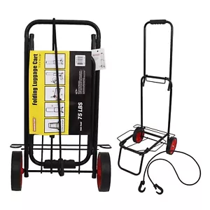 Hammerstone 75 lbs. Portable Travel Folding Luggage Cart w/ Securing Straps NEW - Picture 1 of 1