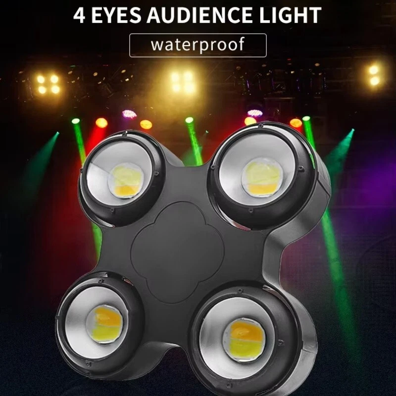 Outdoor 4 Eyes 4x100w COB LED Blinder Light COB Audience IP65 Stage Lighting - Image 1 of 4