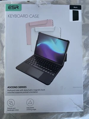 Funda con teclado ESR negra iPad Air 11 5ta generación con estuche trasero magnético desmontable Foto 1 de 4