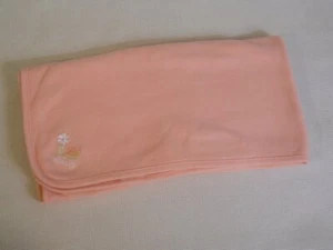 Oshkosh Baby Blanket security pink flowers snails reversible knit combed cotton - Picture 1 of 4