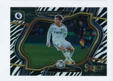 2022-23 Brenden Aaronson Panini Select Field Level Zebra Leeds United Card 4/25