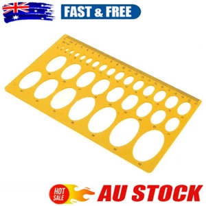 Professional Mechanical Ruler Drafting Drawing Stencil Oval Round Template AU - Picture 1 of 12