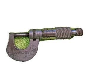 Vintage 1/2” L.S. Starrett 232 Outside Micrometer W/ Carbide Anvils Lock Ratchet - Picture 1 of 12