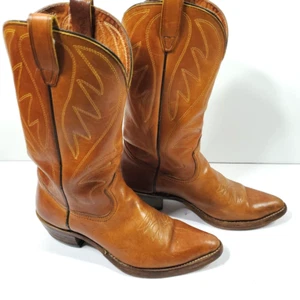 DURANGO Men’s Size 9D Brown Distressed Leather Boots Cowboy Western Rodeo USA - Picture 1 of 18