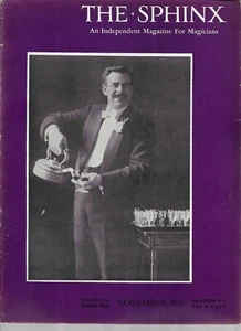 THE SPHINX, AN INDEPENDENT MAGAZINE FOR MAGICIANS,NOVEMBER 1941 - Picture 1 of 2