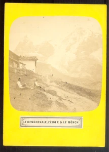 Suisse, Braun; Briquet  éd. à Genève; La Wengernalp - L'Eiger & Le Mönch c.1860 - Picture 1 of 1
