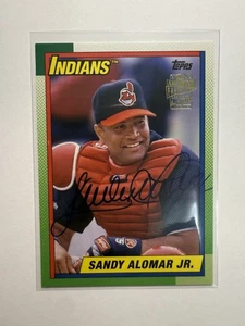 2016 Topps Archives #FFA-SA Sandy Alomar Jr. Fan Favorite Auto Cleveland - Bild 1 von 2
