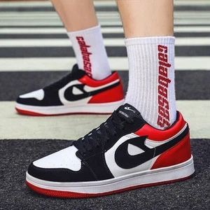 MENS WOMEN LEATHER SNEAKERS CASUAL TRAINERS AF1 WALKING RUNNING SPORTS-GYM-SHOES - Picture 1 of 24