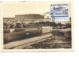 Card Maximum Tunisia 1941 El Djem the Colosseum - Picture 1 of 1