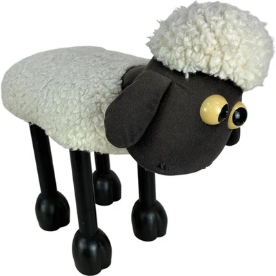 Shaun the Sheep Novelty Footstool Plush Seat Vintage - Image 1 of 4