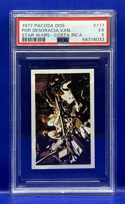 1977 #117 Star Wars Pacosa Dos Costa Rica PSA 5 Luke Sky walker Princess Leia - Image 1 of 2