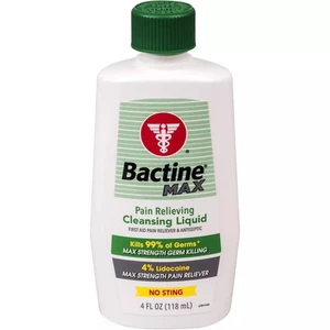 Bactine Max primeros auxilios para aliviar el dolor líquido antiséptico sin picaduras 4 oz - Imagen 1 de 2