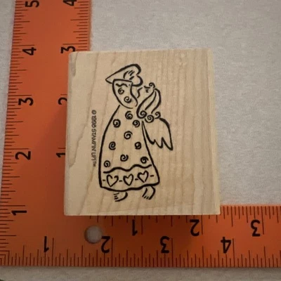 Stampin' Up Party Time Payaso Madera Goma Sello 2001 Invitación de Cumpleaños Foto 1 de 2