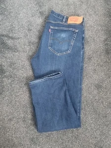 Levi's 501 Straight Fit Blue Denim Water Less Jeans Size 40 x 32 - Picture 1 of 12