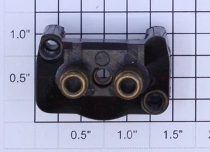 American Flyer XA9565A Bakelite Brush Plate Housing with Red Swirl - Picture 1 of 2