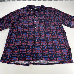 Rarissimi rivetti vintage FUBU FBJ edizione limitata #5 team button up 2XL Y2K - Foto 1 di 9
