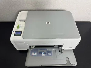 HP Photosmart C4280 All-in-one Printer - Read Desc - Needs Ink - W/ Comm Cable - Picture 1 of 7