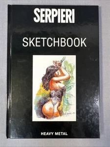 Serpieri Sketchbook Heavy Metal 1995 Hardcover Book - Foto 1 di 5