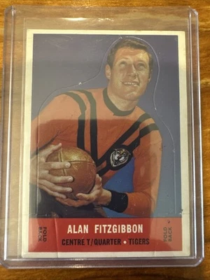 *1969 Scanlens Rugby League UNPOPPED Trading Card Alan Fitzgibbon Balmain Tigers - image 1 of 2