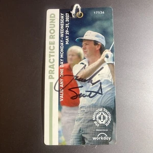 JORDAN SPIETH authentic hand signed Memorial golf badge RARE Autograph - Picture 1 of 3